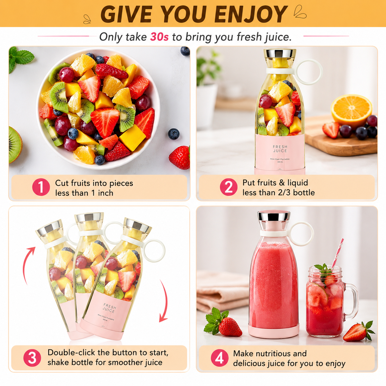 Mini Juicer Blender